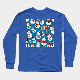 Happy snowmen Long Sleeve T-Shirt